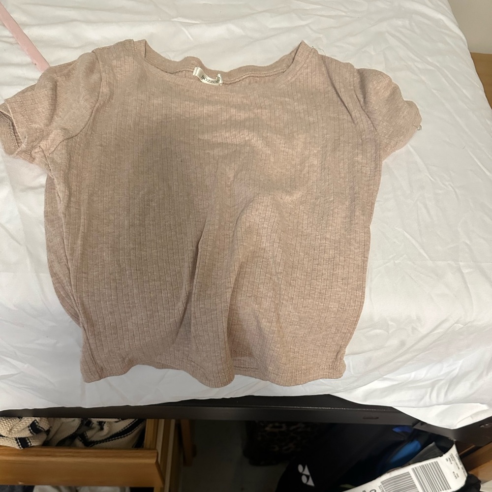 Tan shirt
